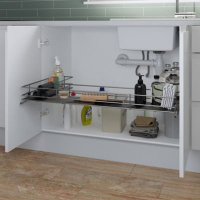 Etagère coulissante pour meuble sous évier GoodHome Pebre 100 cm