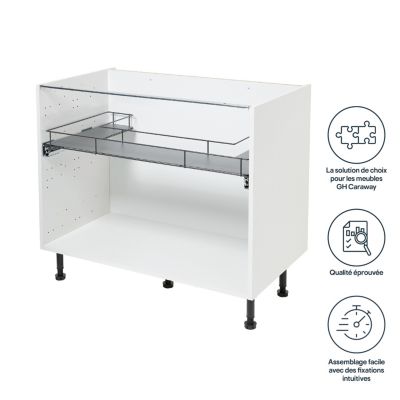 Etagère coulissante pour meuble sous évier GoodHome Pebre 100 cm