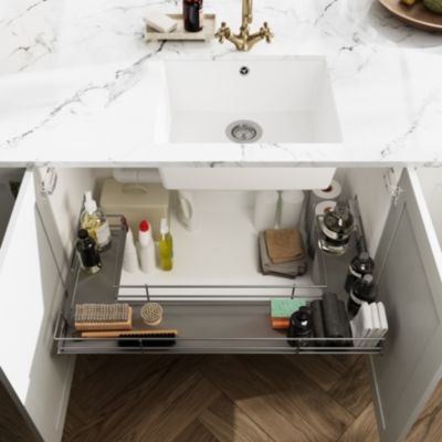 Etagère coulissante pour meuble sous évier GoodHome Pebre 100 cm