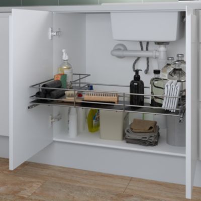 Etagère coulissante pour meuble sous évier GoodHome Pebre 80 cm