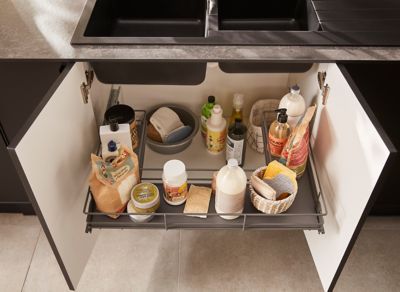 Etagère coulissante pour meuble sous évier GoodHome Pebre 80 cm