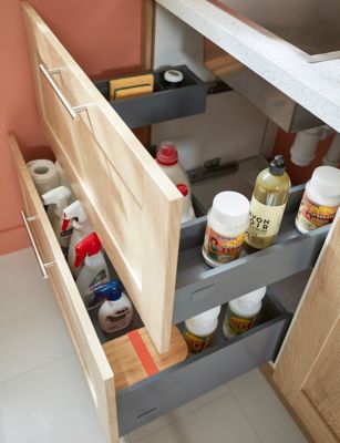 Etagère coulissante pour meuble sous évier GoodHome Pebre 80 cm