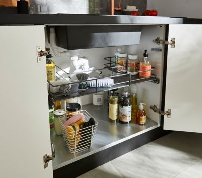 Etagère coulissante pour meuble sous évier GoodHome Pebre 80 cm