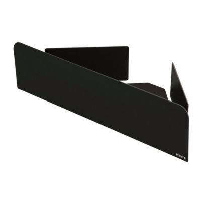 Étagère d'angle murale de salle de bains l.30,5 x H.8 cm noir en acier inoxydable Wenko Lizan