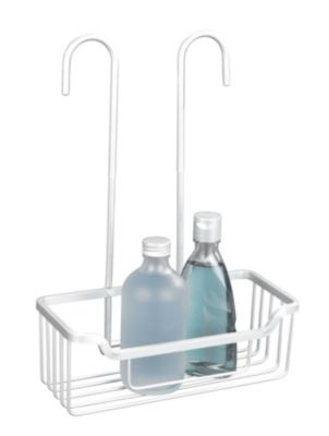 Étagère de douche en aluminium, porte-savon sans perçage, 29 x 12 x 37 cm, argent | Leroy Merlin