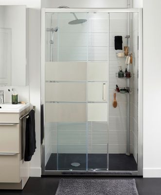 Étagère de douche d'angle en aluminium extensible SimpleHuman
