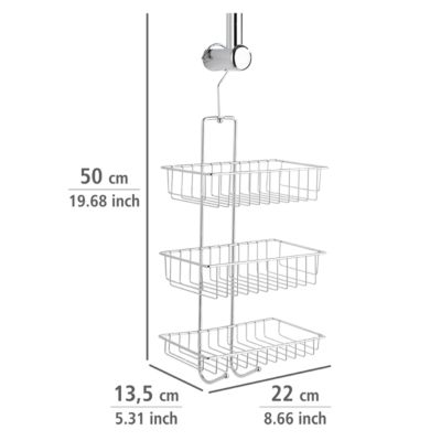Étagère de douche filaire chromée Wenko Nivala 3 niveaux