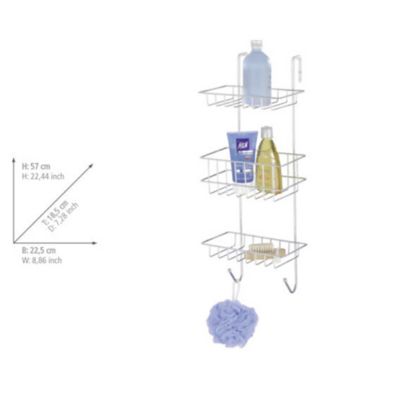 Étagère de douche filaire chromée Wenko Revigo 3 niveaux