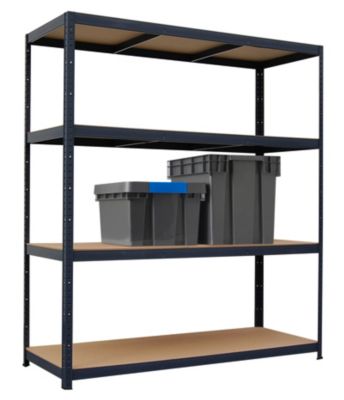 Étagère de garage charges lourdes L. 180 x H. 180 x P. 60 cm métal et