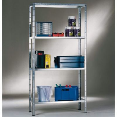 Étagère de garage en acier galvanisé H.150 x L.80 x P.30 cm Schulte Regalwelt Powermax