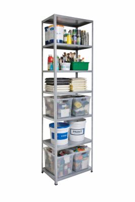 Étagère de garage en acier galvanisé H.230 x L.80 x P.50 cm Schulte Regalwelt Powermax