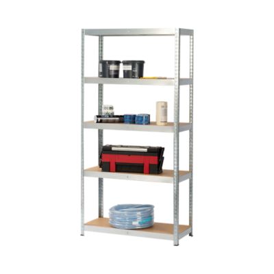 Étagère de garage en acier thermo-laqué GoodHome Ryle H. 180 x L. 75 x P. 35 cm