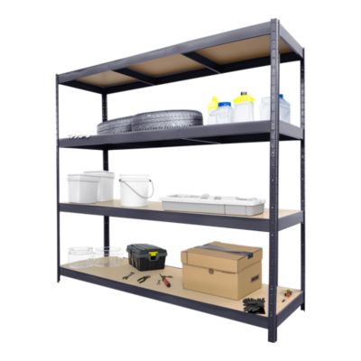 Étagère de garage en acier thermo-laqué H. 180 x L. 180 x P. 60 cm