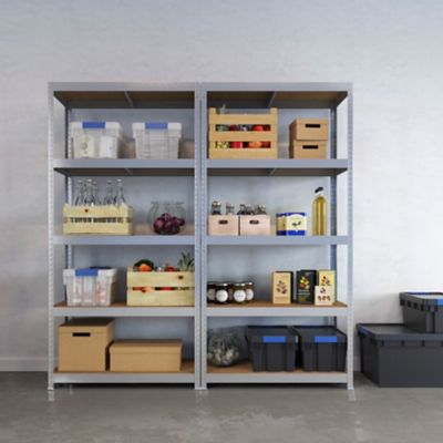 Étagère de garage en acier thermo-laqué H.180 x L.75 x P.35 cm GoodHome Ryle