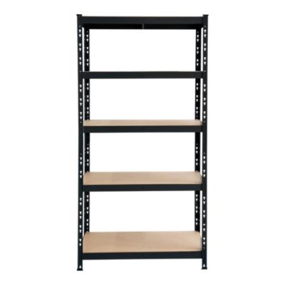 Étagère de garage en acier thermo-laqué H. 180 x l. 90 x P. 40 cm