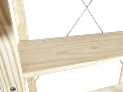 Étagère de garage en bois 5 tablettes L.65 x H.170 x P.28 cm Symbios