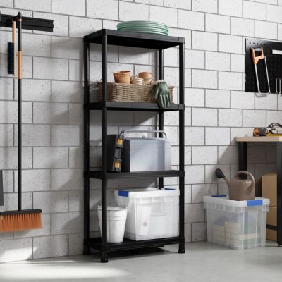 Étagère de garage en résine l.60 x H.138 x P.30 cm