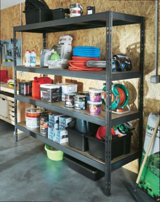 Étagère de garage époxy XL 4 tablettes L. 200 x H. 185 cm x P. 50 cm