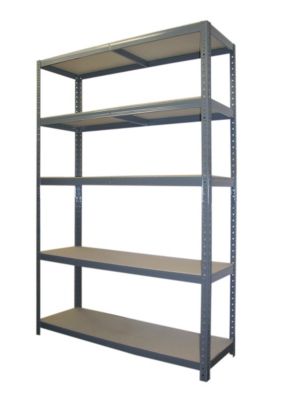 Étagère de garage modulable en aggloméré et acier H.180 x L.120 x P.40 cm