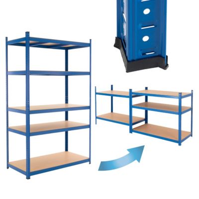 Etagere de Rangement - 200x100x60 cm - Capacite max. 875 kg - 5 Plateaux MDF