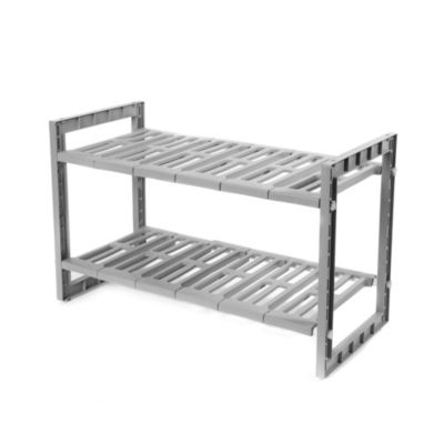 Étagère de rangement extensible sous l'évier Compactor L. 50 à 76 cm gris