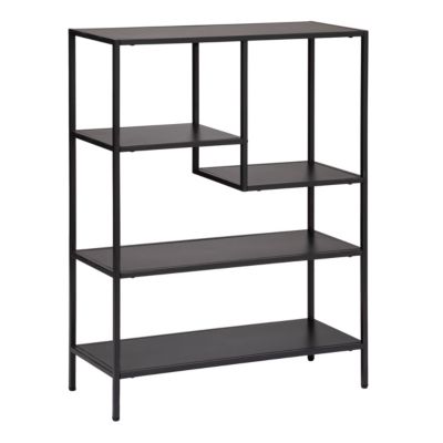 Étagère de rangement style industriel Atmosphera Gota 5 niveaux métal noir, 750 x 1005 mm