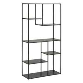 Étagère de rangement style industriel Atmosphera Gota 6 niveaux métal noir