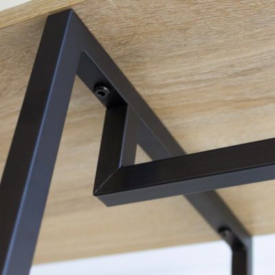 Étagère de rangement style industriel Napari 4 cases bois et métal H. 190 x L. 116,4 cm