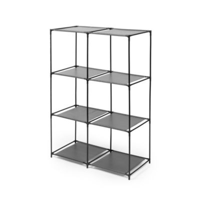 Étagère de salle de bains en laiton et métal noir 6 casiers H.104 cm Compactor