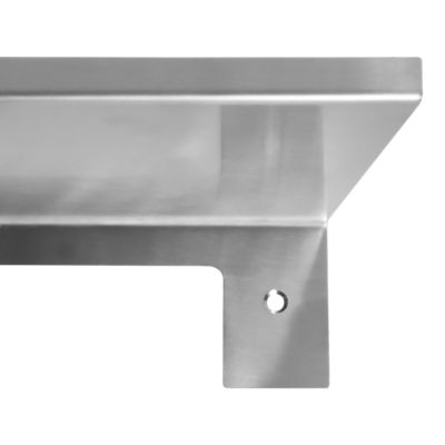 Étagère de salle de bains murale en métal chromé l.40 x H.6 x P.12 cm, Glomma