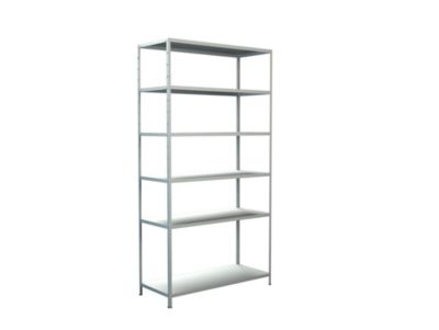 Étagère en métal blanc Schulte Regalwelt Powermax H.200 x L.100 x P.30 cm