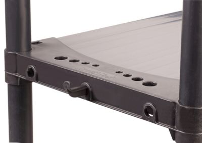 Étagère Résine Grosfillex Qualipro 5 Tablettes – 175x90x40 Cm, Noir, 700kg