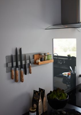 Etagère magnétique GoodHome Pecel bambou l. 25,5 x P. 10 cm