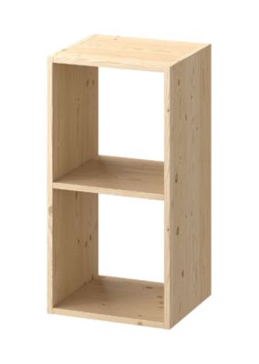 Étagère modulable 2 cubes en pin GoodHome Mixxit l. 36,3 x H. 70,8 cm