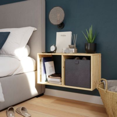 Étagère modulable 2 cubes en pin GoodHome Mixxit l. 36,3 x H. 70,8 cm