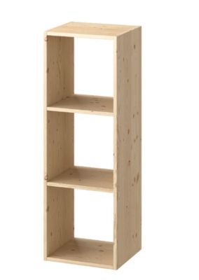 Étagère modulable 3 cubes en pin GoodHome Mixxit l. 36,3 x H. 105,4 cm