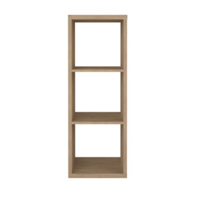 Étagère modulable 3 cubes GoodHome Mixxit effet chêne l. 38,9cm x H. 108cm