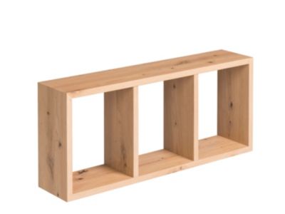 Étagère modulable 3 cubes Triade effet chêne