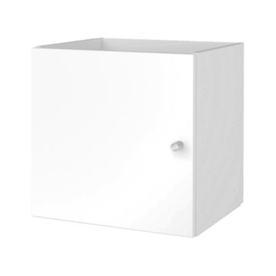 Étagère modulable 4 cubes avec 2 portes GoodHome Mixxit blanc