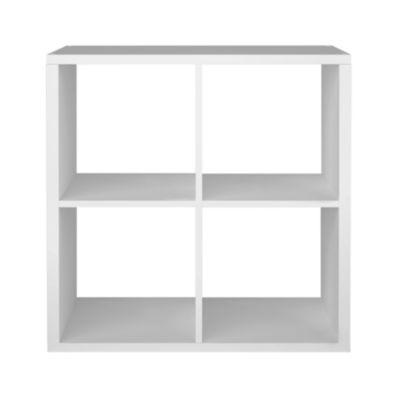 Étagère modulable 4 cubes GoodHome Mixxit blanc l. 73,5cm x H. 73,4cm