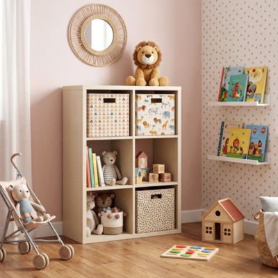Étagère modulable 6 cubes cachemire l.73,5cm x H.108 cm GoodHome Mixxit