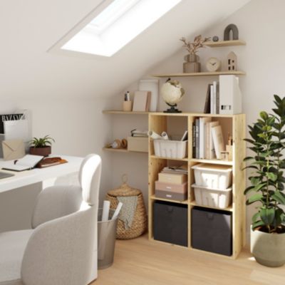 Étagère modulable 6 cubes en pin GoodHome Mixxit l. 70,9 x H. 105,4 cm