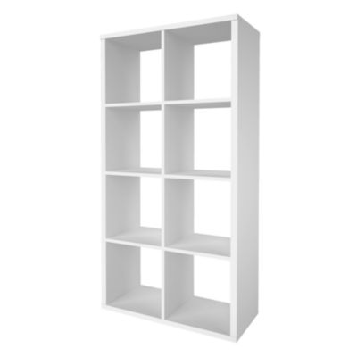 Étagère modulable 8 cubes GoodHome Mixxit blanc l. 73,5cm x H. 142,6cm