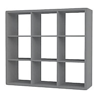 Étagère modulable 9 cubes coloris gris Mixxit