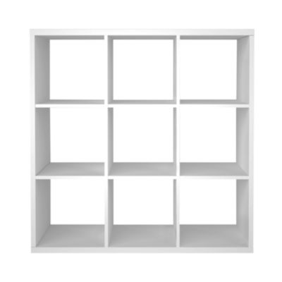 Étagère modulable 9 cubes GoodHome Mixxit blanc H. 108cm x l. 108,1cm