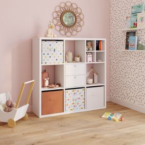 Étagère modulable 9 cubes GoodHome Mixxit blanc