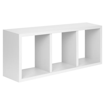 Étagère murale 3 cubes Triade blanc mat