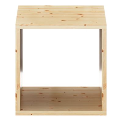 Étagère murale cube en pin massif GoodHome Rigga L. 30 cm