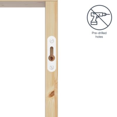 Étagère murale cube en pin massif GoodHome Rigga L. 30 cm