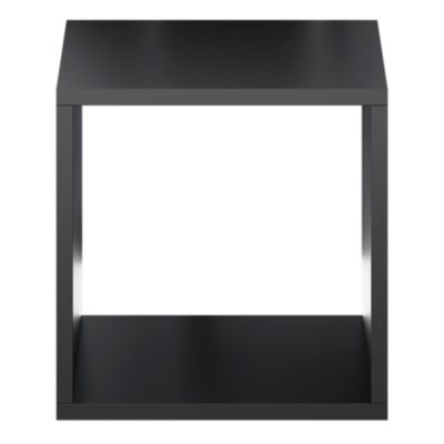 Étagère murale cube GoodHome Rigga noir L. 30 cm